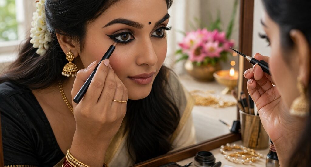 How to Apply Kajal and Eyeliner Perfectly